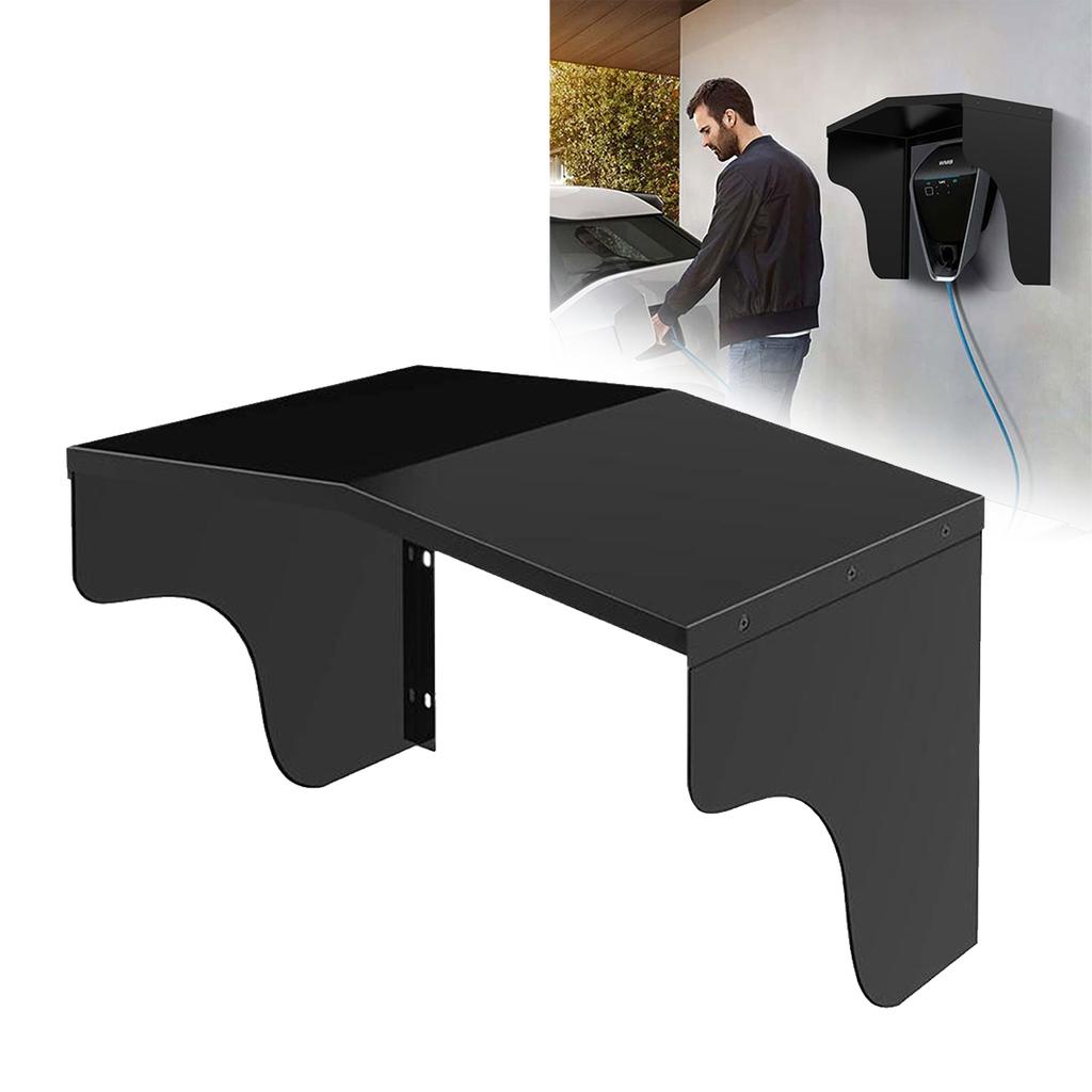 Wall Box Charging Pile Windproof Rain Cover Aluminum Charging Station Protective Car Charging Port Electrical Outlet Cover