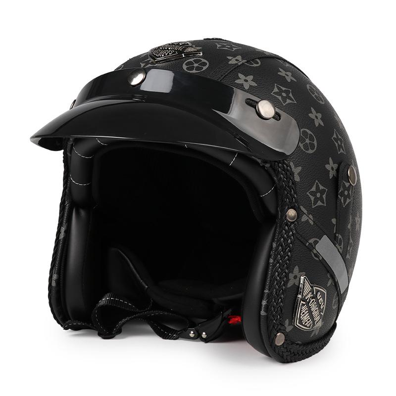 Мотоциклетный шлем Ретро электрический велосипедный шлем Горячий мотоциклетный шлем L алабама багровый