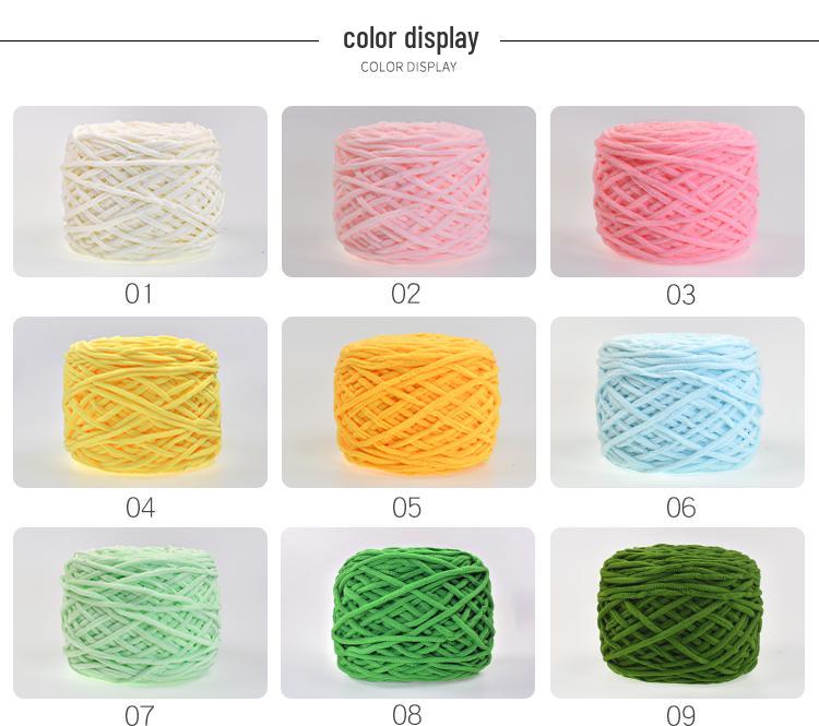 Chunky Ice Silk Yarn for Hand-Knitting: Ideal for Sweaters, Scarves, Bags, Crochet Dolls, and Hooked Shoes
