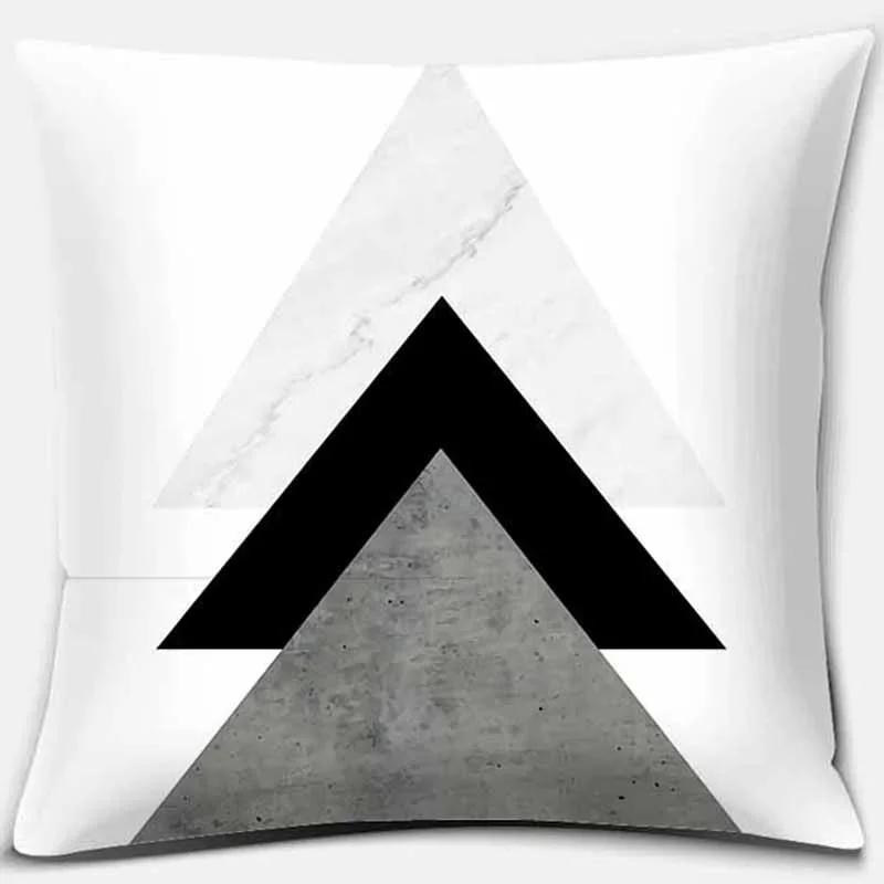Fresh And Modern Geometric Printing Square Pillowcase Home Decoration Car Sofa Cushion Cover