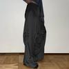 European and American Solid Color Vertical Feeling Floor Dragging Satin Trendy Loose Casual Pants