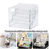 Transparent Desktop Cosmetic Organizer Multifunctional Dressing Table Organizer Shelf Cosmetic Storage Box Multi-layer