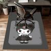 Custom Kuromi Mat Personalized Name, Polyester Washable Indoor Entryway Rug, Gift for Christmas, Easter, Thanksgiving Day