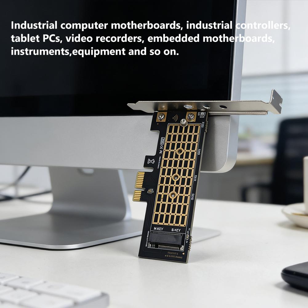 M.2 NVME SSD To PCIe 3.0 X1 Adapter Card 8Gbps SSD PCIE X1 Expansion Card M Key PCIe NVMe SSD Converter for Desktop