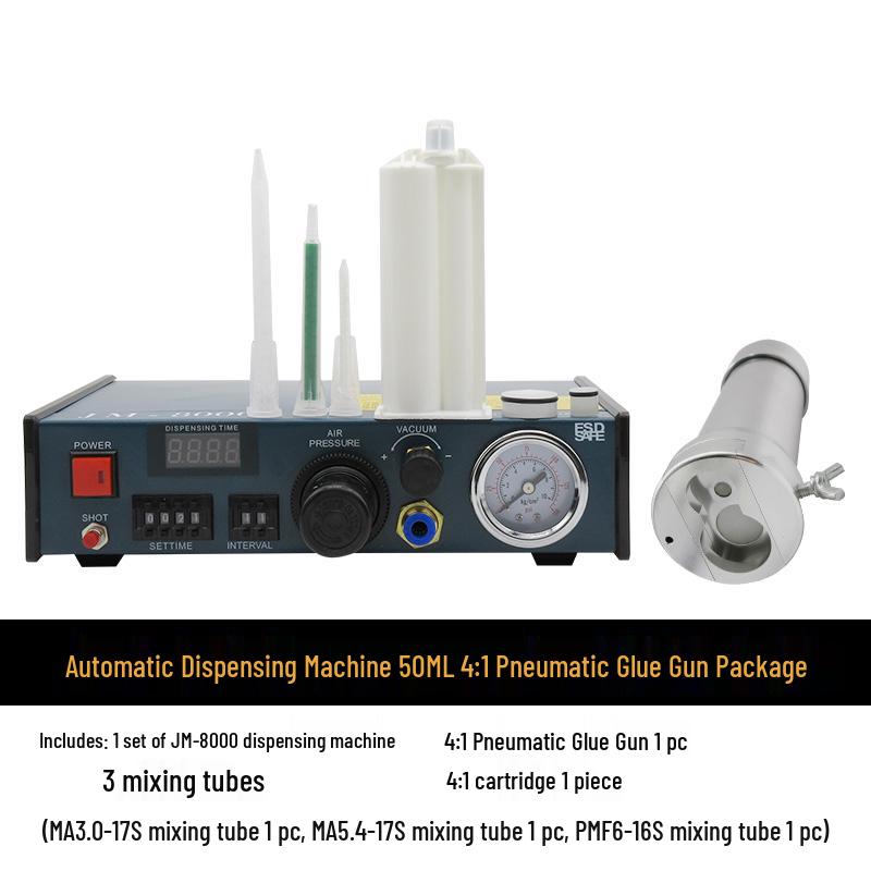 Fully Automatic Pneumatic Epoxy Resin Dispenser with Double-Component Glue Gun