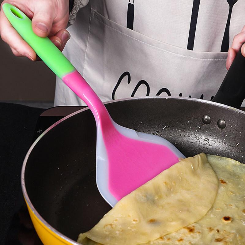 Non-Stick Silicone Spatula Home Kitchenware Cooking Utensils Beef Meat Cake Scraper Shovel Household Kitchen Accessories