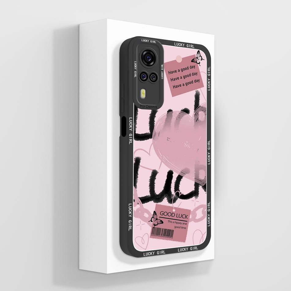 Per Vivo Y51 Y51A Y53S Y31 Y33 Custodia Squisita Cover Posteriore per Telefono Per Vivo Y 51(2020) Y 31 (2021) Cover Morbida in Silicone Liquido