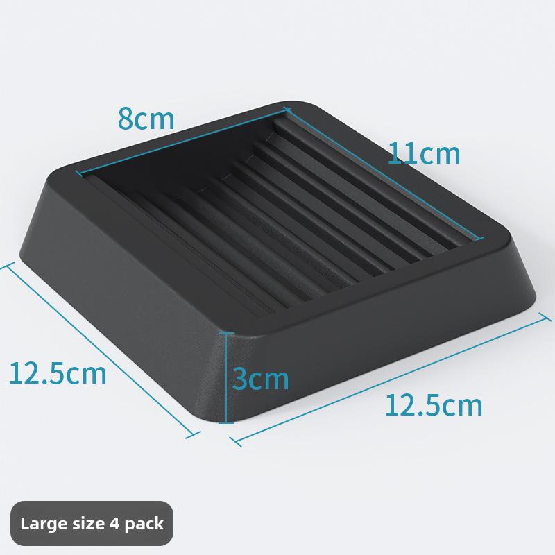 

Универсальные черные резиновые противоскользящие накладки для колес мебели и компьютерных кресел, упаковка 5 шт.