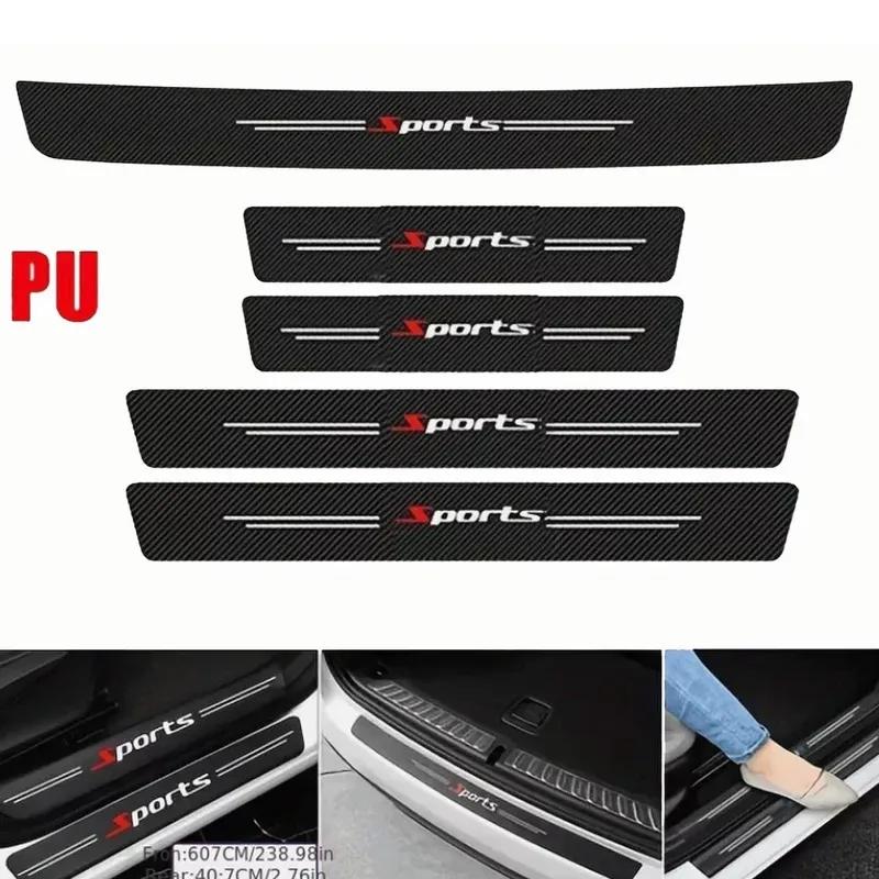 Car For Toyota Highlander Door Sill Threshold Pedal Cover Trim Scuff Plate Guards Bumper Accessories 2024