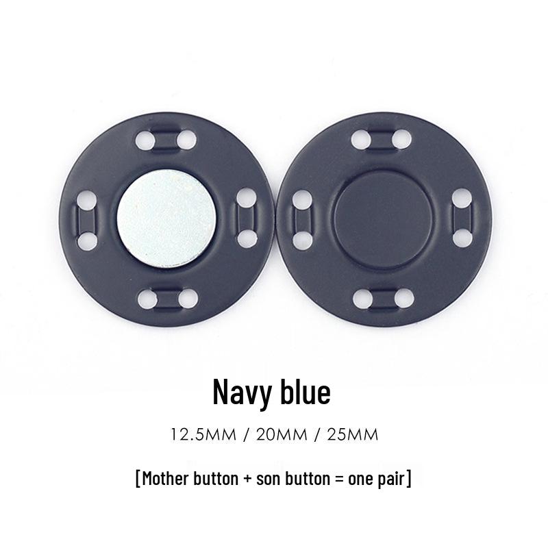 Colored Magnetic Snap Button: Hidden Metal Stud & Eye Closure for Coats and Bags