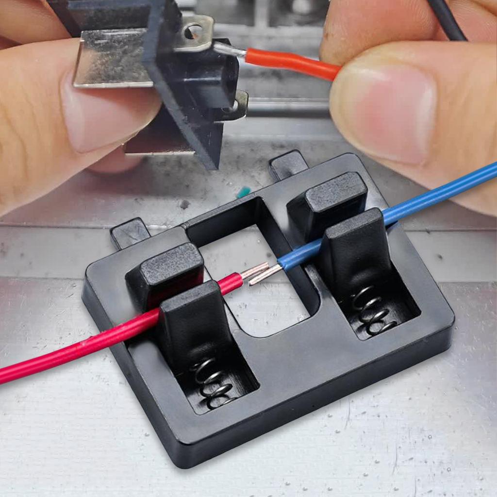 Adjustable Wire Welding Fixture with Clamps Bracket Soldering wire Holder stand for Workbench Electrical Work Cable Maintenance