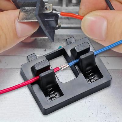 Adjustable Wire Welding Fixture with Clamps Bracket Soldering Wire Holder Stand for Workbench Electrical Work Cable Maintenance