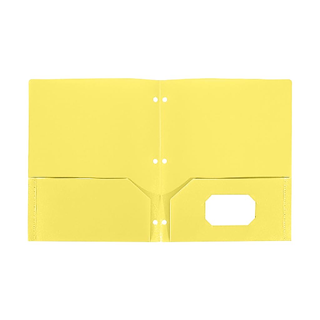 Three- Two-Pocket Document Folder with Storage Pockets for Organization