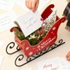 Christmas Decorations 3D Hollowed Pendant Classic Christmas Sleigh Decorations For Indoor Festival Family Holiday Outdoor Home