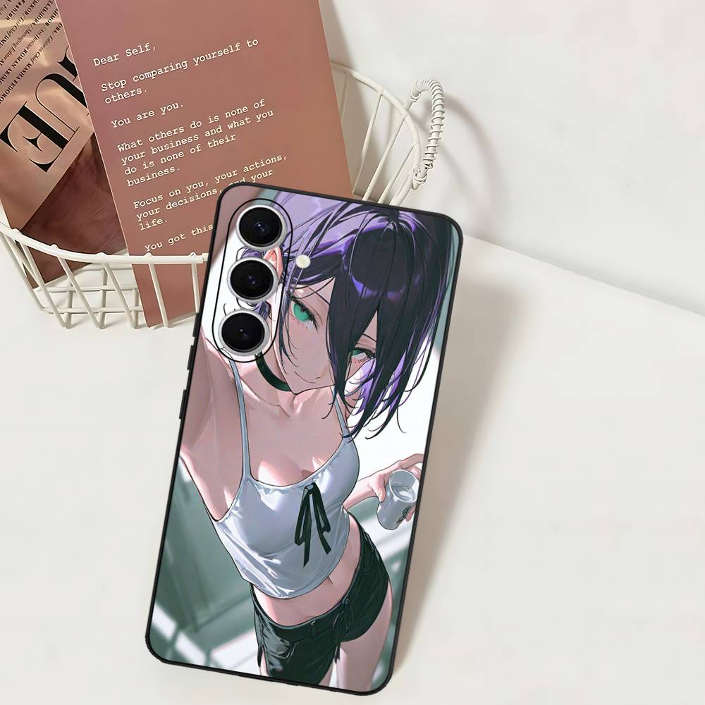 Anime Chainsaw Man Reze Arc Phone Case For Samsung S 24 Fe 25 Ultra Plus 20 Lite 21 30 22 23 24 22 Ultra 5G Fundas
