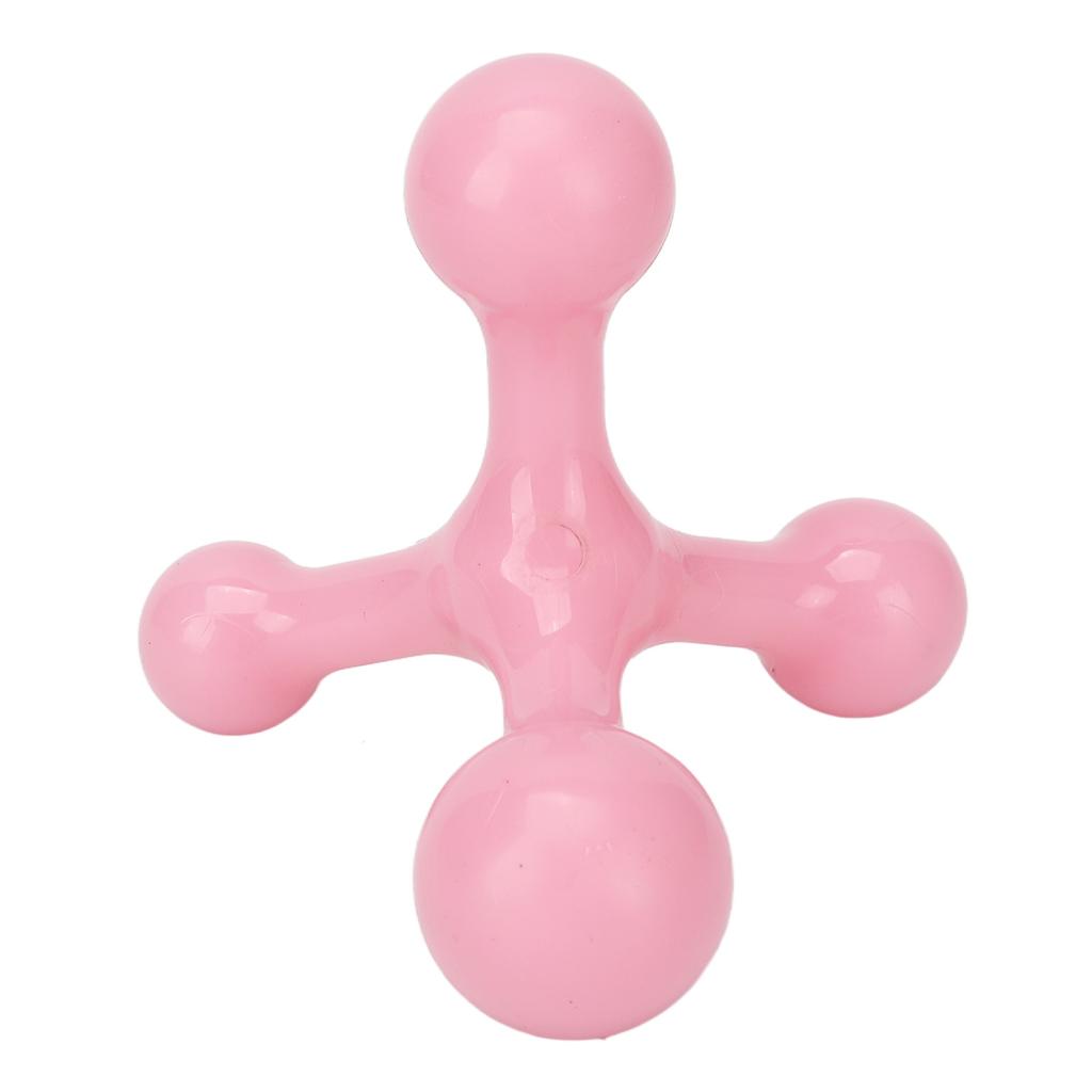 Arch Handheld Massager Tool Triangle Reduce Soreness Mini Handheld 4 Point Massager Pink