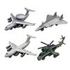 4x 1/60 Scale Pull Back Airplane Model Collectible Gifts Display Ornaments for