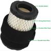 796031 594201 Kit de filtre à air pour Briggs and Stratton 590825 591334 John Deere D100 D110 D105 D125 D130 D140 MIU14395