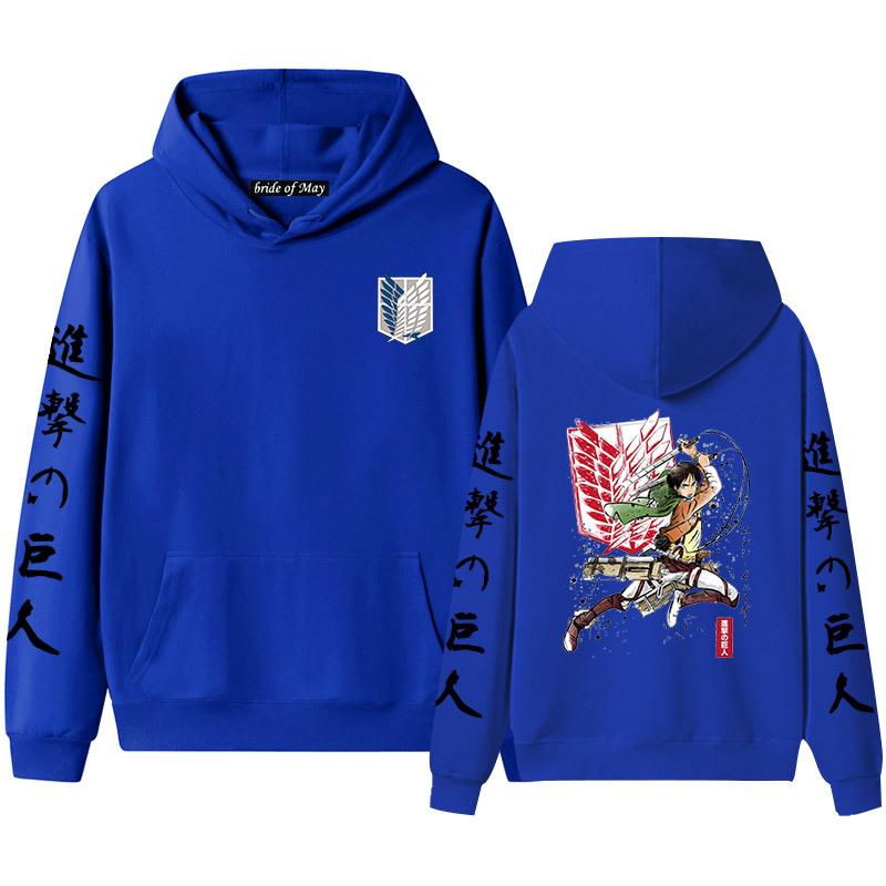 Мужские и женские толстовки с капюшоном и толстовки для пар Advancing Giant Alan Yeager — фото 13