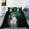 Shopify Bedding Two Or Three-Piece Set Polyester Wolf Series Digital Printing