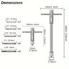 Adjustable T-Handle Ratchet Tap Reamer Hand Manual Holder Wrench M3 M4 M5 M6 M8 Metric Machine Screw Thread Plug T-shaped Tool