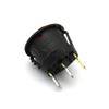 Round Two-Speed 3-Pin Rocker Power Switch with Light