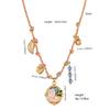 European & American DIY Multicolor Braided Rope Necklace with Stainless Steel Pendants