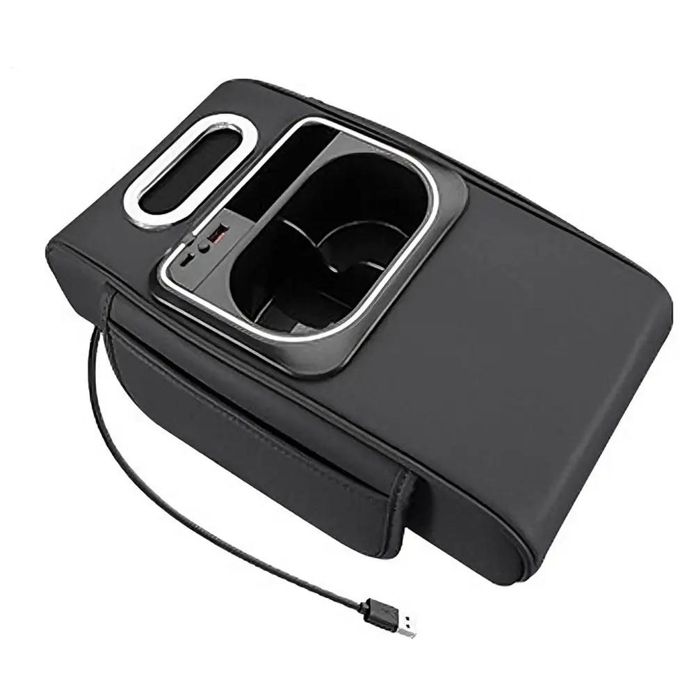 

Armrest Box Heightening Pad Multi-function Car Armrest Box Car Tissue Holder Storage Accessories & Interior Cup Z9P4