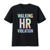 Vintage Walking HR Violation Human Resources Nigh Tie Dye T Shirt vintage Washed Top For Everyday Wear Casual graphic Versatile