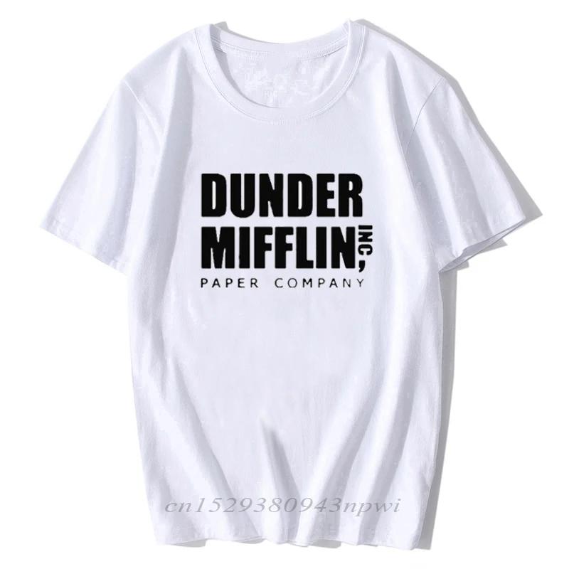 2024 Unisexs The Office Dunder Mifflin Short Sleeve Crew Neck Tshirt Streetwear Casual Tee