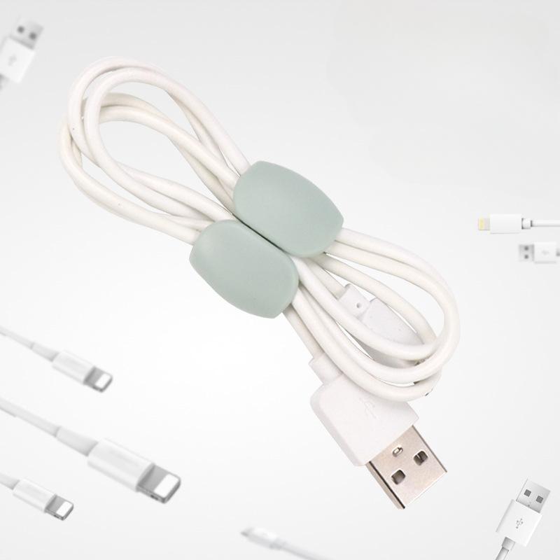 5/10 STÜCKE Kabelaufwickler Organizer Clips Mauskabel Kopfhörerhalter USB-Ladekabelhalter Schreibtischordner Kabelschutz