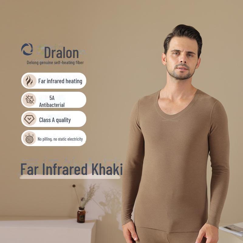 Men's Thermal Velvet Self-Heating Shirt with Antibacterial Mask - Cold-Proof Autumn Wear