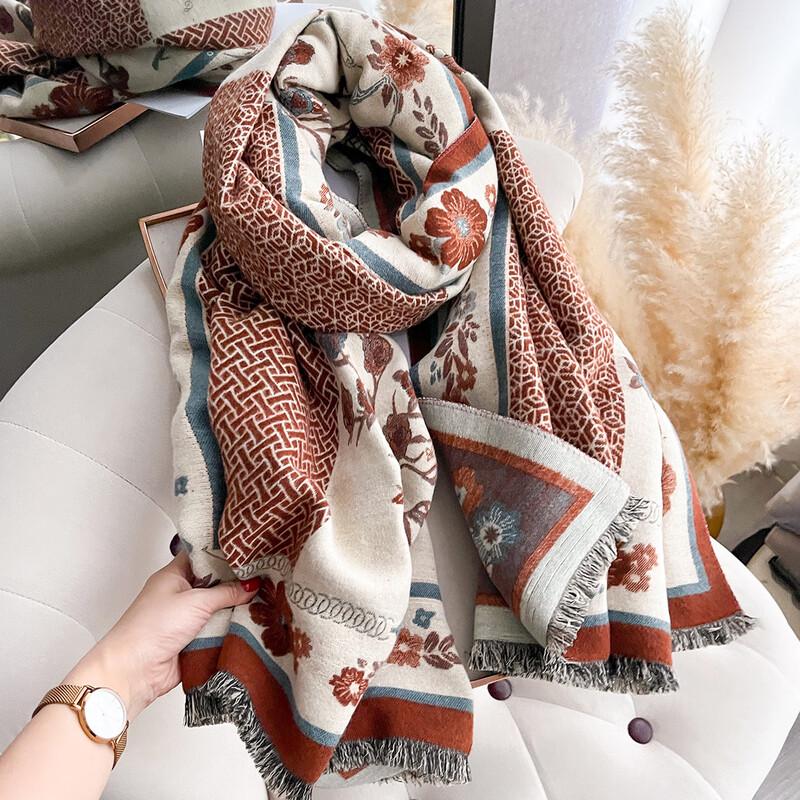 Women's Retro Imitation Cashmere Scarf & Shawl