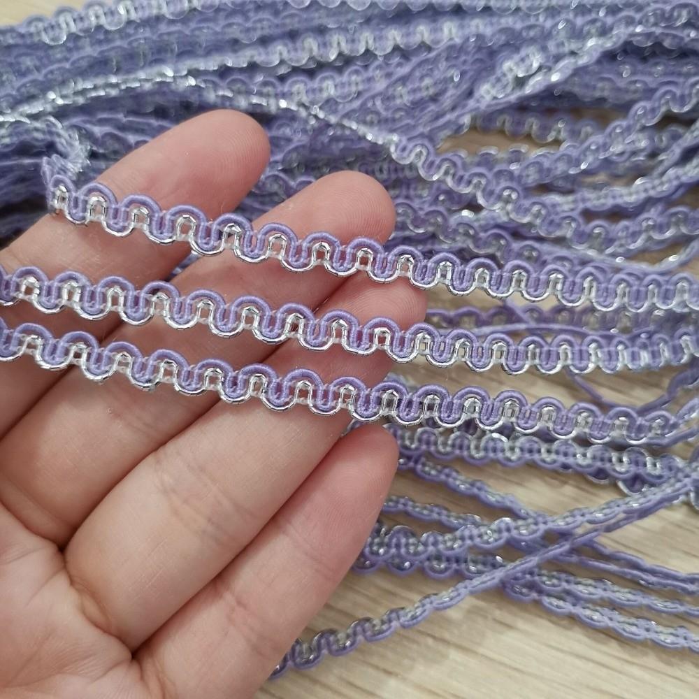 23M Length 5mm Width Lace Trim Dual Line Dress Costume Accessory Stage Performance