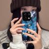 Case for Xiaomi Redmi Note 13 Pro 5G 4G POCO X6 M6 Anime Black Cat Starry Cloud Print Phone Cover Acrylic Hard Back Shell With Flexible TPU Edge