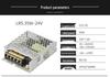 35W-450W Single Output Switching Power Supply: 5V/12V/15V/24V/36V/48V for 3D Printers