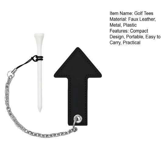 Golf-Tees mit Kette Hohe Stabilität Kompaktes Design Leicht zu tragen Langlebiges Golf