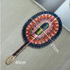 Vietnam Imports Hand Woven Seaweed Fan Oval Dopamine Daily Ins Style African Element Decoration Homestay Summer