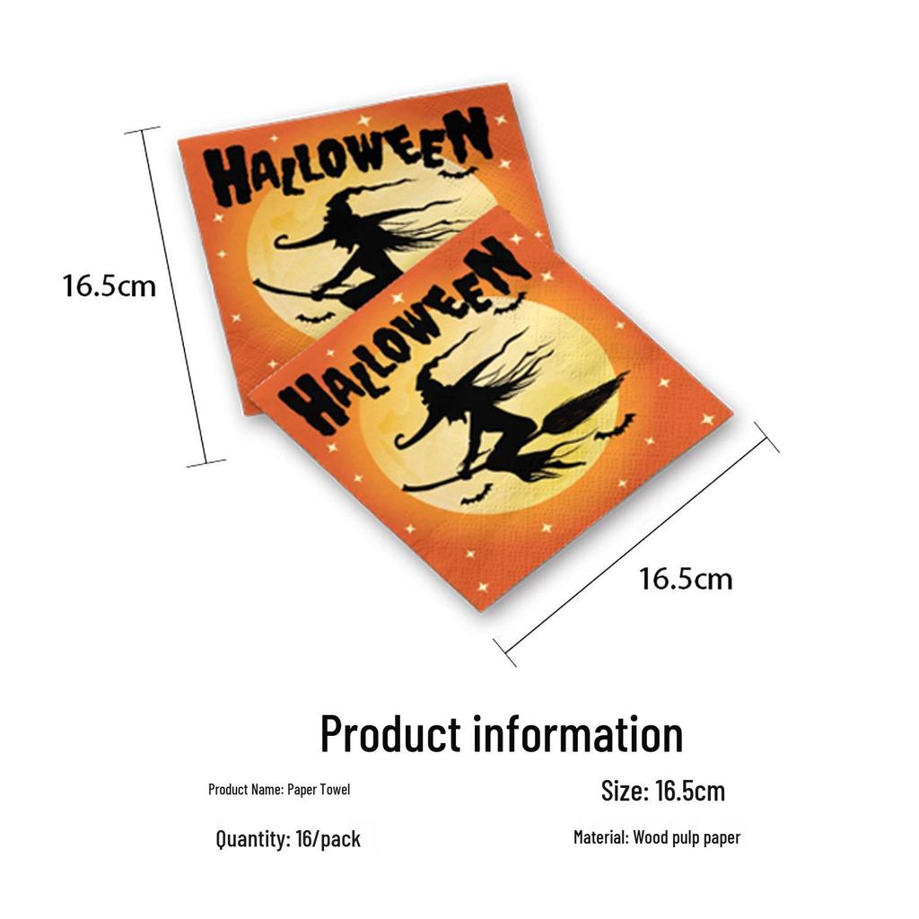Halloween Party Tableware Set: Plates, Banner, Balloons & Tablecloth