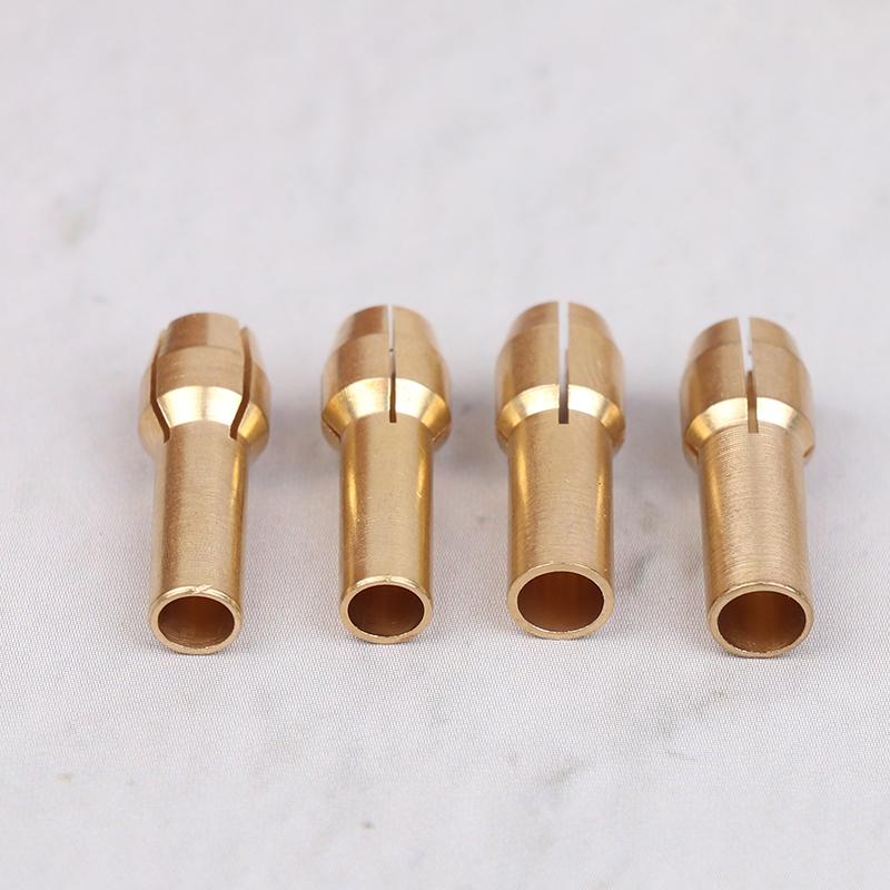 10Pcs/set Brass Chucks 0.5mm-3.2mm Mini Drill Chucks Adapter Chucks For Chuck Adapter Micro Collet Brass For Power Rotary Tool