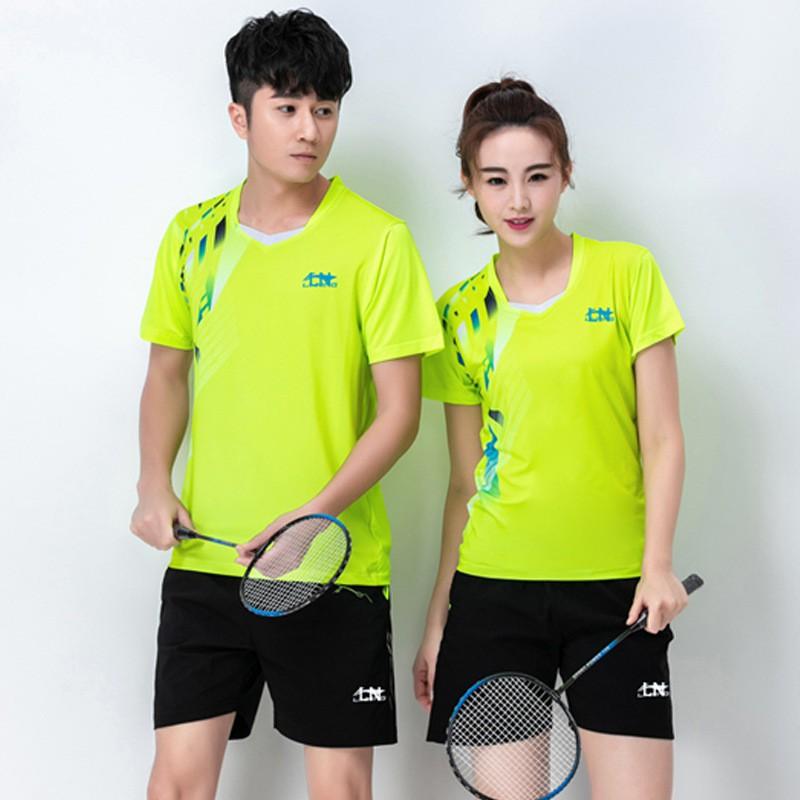 Unisex Badminton Shirt Men Women Sport Training Competition Top Quick-Dry Blend Fall Winter Wear