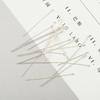 [15-50mm] 925 Sterling Silver Eye Head Pins Flat Head Pins T Shape Needles Ball Head Pins for Jewelry Making DIY 2pcs