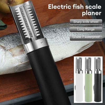 1Pcs Waterproof Electric Fish Scaler Portable Scaler Scraper  for Seafood Kitchen Tools