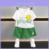 Stylish Summer 2024 Boys Short Sleeve T-shirt Set With Soft Cotton Fabric For Kids
