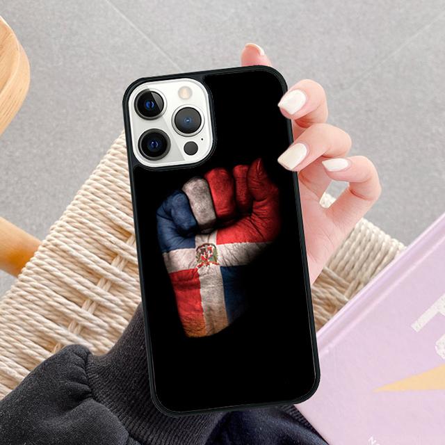 Dominikanische Republik Flagge Handy Hüllen Für iPhone 17 Air 16 16e 15 14 12 13 11 Pro MAX Plus Hülle Fundas