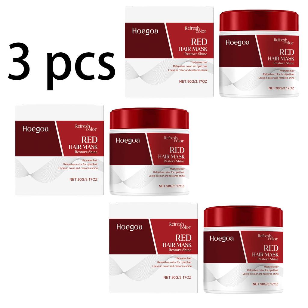 Hoegoa Moisturizing Hair Mask (90g), nourishes and smooths hair, evens out hair color, improves dry and frizzy hair,for daily hair care