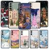 Cartoon Christmas Style Soft Phone Case For Samsung Galaxy S25 Edge S24 Plus S23 FE S22 S21 S20 Ultra 5G S10 Black Protect Cover
