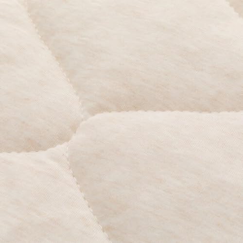 Nitori Box Pad, Organic Cotton Blend, OG2 T01 NF, Semi-Double Size, Beige, NITORI 7566772