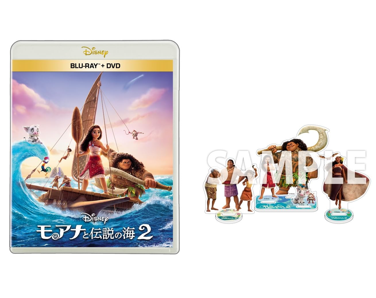 

Moana 2 DVD Set Original Acrylic Stand Set with Collection Original Blu-ray + [Blu-ray] (Manufacturer s Bonus Postcard)