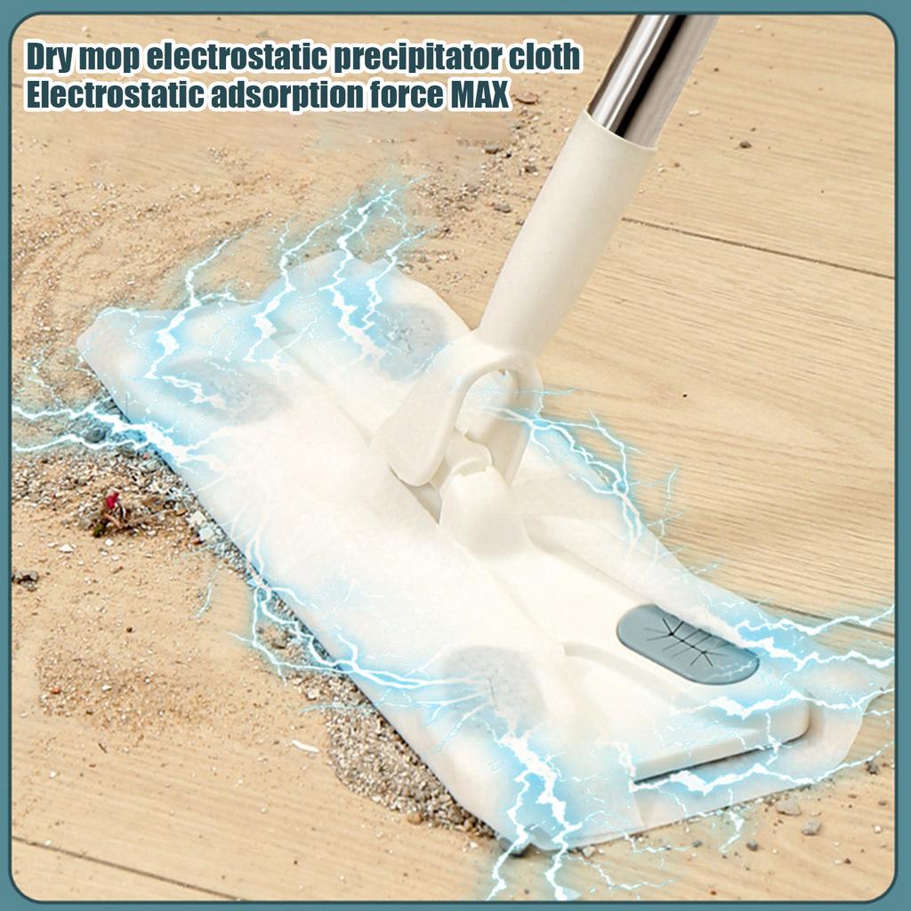 Electrostatic Dusting Mop, Disposable Multi-functional Wet And Dry Floor Mop,Includes Wet Wipes (100ml) Suitable  Hotels, And Offices.